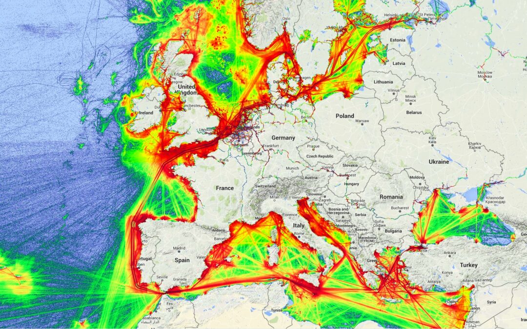 CTN desarrolla mapas de densidad de tráfico marítimo en el marco del proyecto SILEMAR